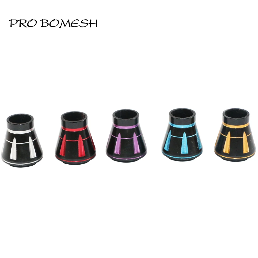 Pro Bomesh 5pcs/Lot Aluminum Front Trim Fishing Reel Seat Decorative Trim Part DIY Fishing Rod Building Component Accessory view 6
