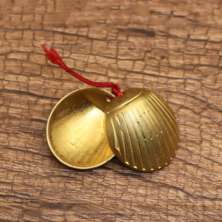 Pure copper shell conjoined Holy Grail, Yin Yang cup, divination tools, divination, copper flat Holy Grail