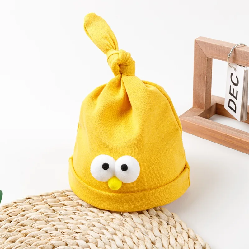 Summer spring Boy Girl Big Eye Pointed Knitted Caps Cute Cartoon Crochet Baby Hat Kids Bonnet