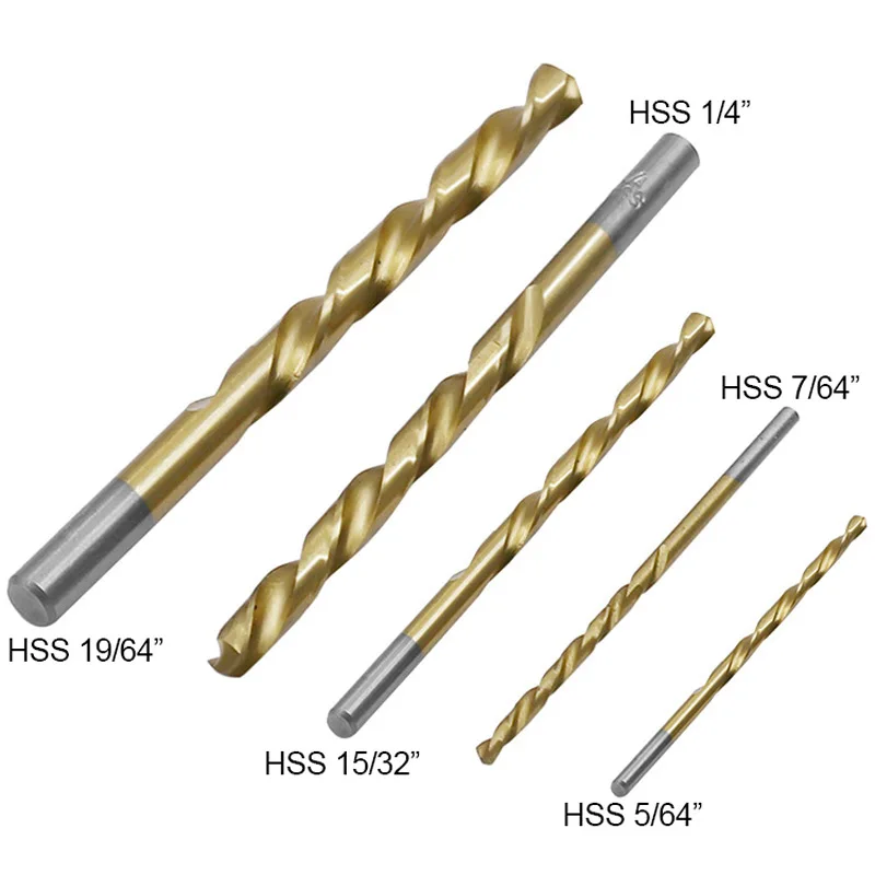 High Speed Steel Drill Bit Set Broken Wire Extractor Broken Head Screw Extractor Mechanical Repair Tool 10pcs