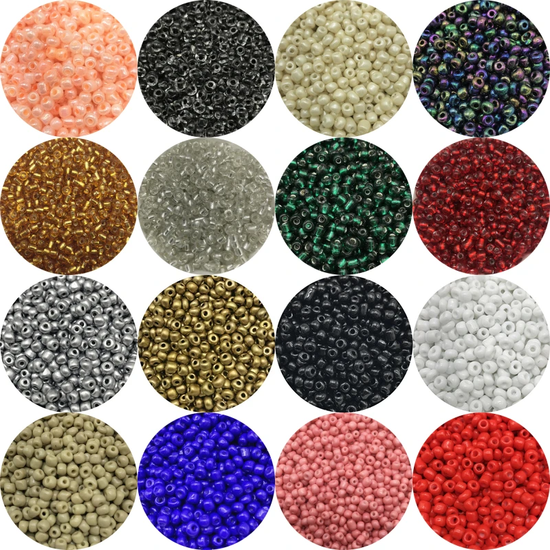 200pcs/Lot 4mm Czech Glass Seed Beads Glass Spacer Beads For Jewelry Making DIY Charm Bracelet  Earring Necklace Accessories