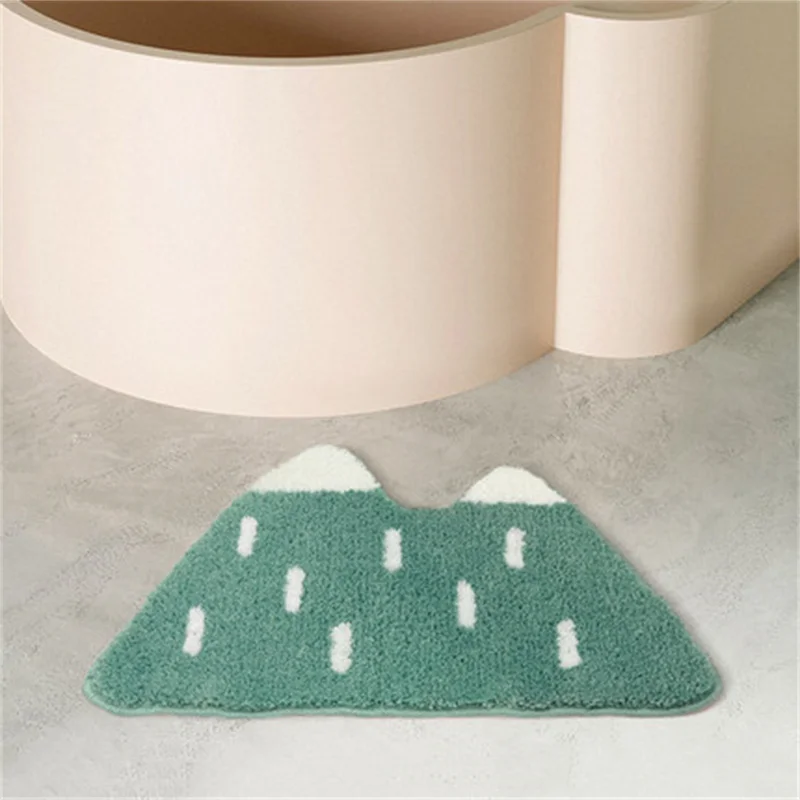 Nordic Tufed Mountain Bedroom Non Slip Mat Soft Fluffy Carpet Area Floormat Doormat Tidy Rug Holiday Home Carpets Decoration