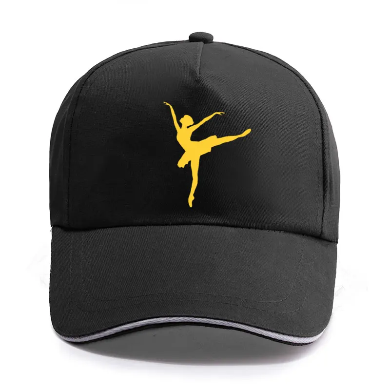 2020 New Summer Ballet Dancer Dancing Print Baseball Cap Unisex Women Men Cotton Dad Hat Snapback Hats Trucker Cap Sun-Hats