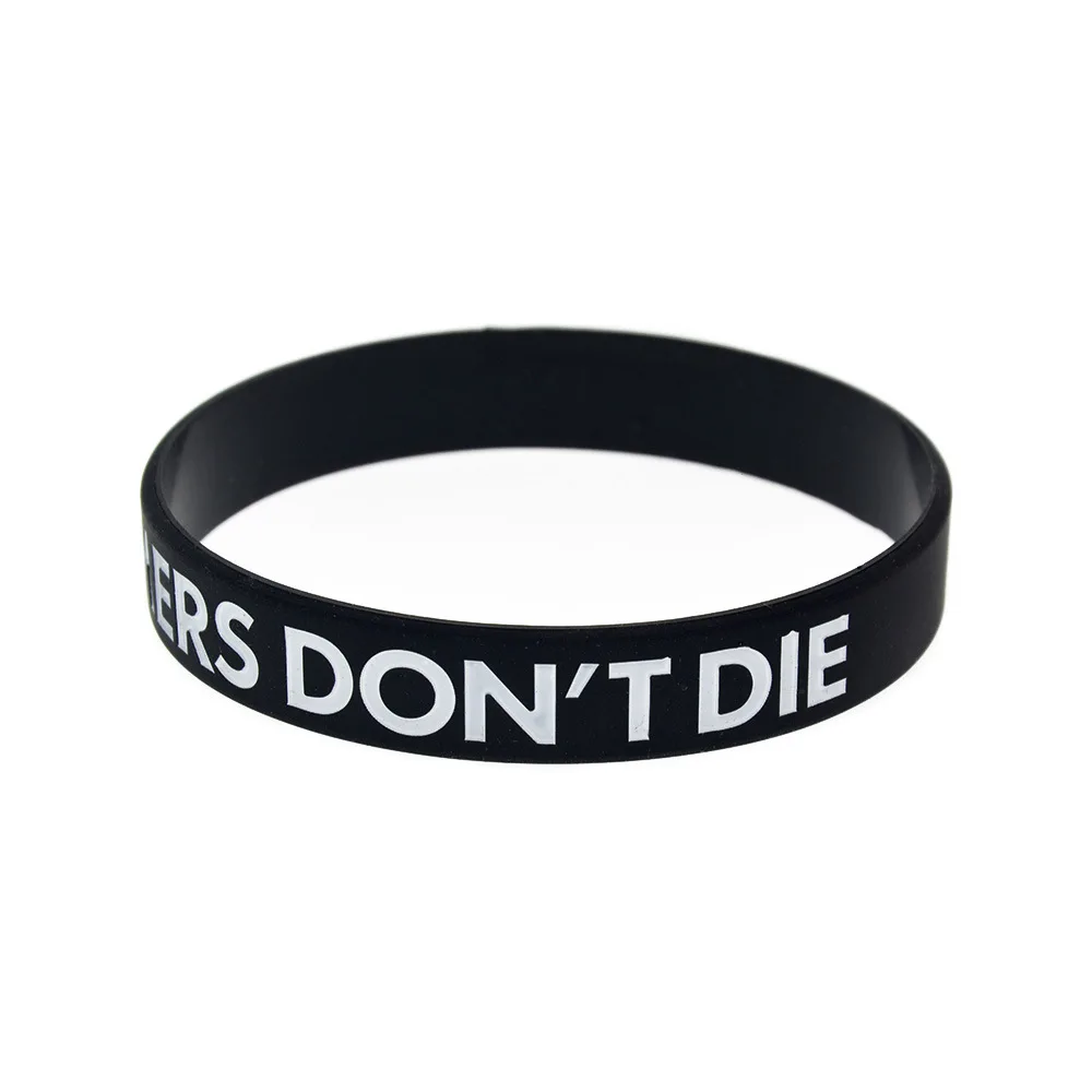 Fashion Gamers Don't Die They Respawn Silicone Bracelet Game Slogan Hand Strap hot sale