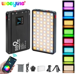 Viltrox Weeylite RB9 RGB LED Light 12W Portable Functional Full Color Camera LED Light Chargeable and Dimmable Phone APP control