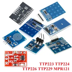 TTP223 TTP224 TTP226 TTP229 MPR121 V12 Digital Switch Touch Module 1 4 8 16 Channel Capacitive Touch Sensor Module For Arduino