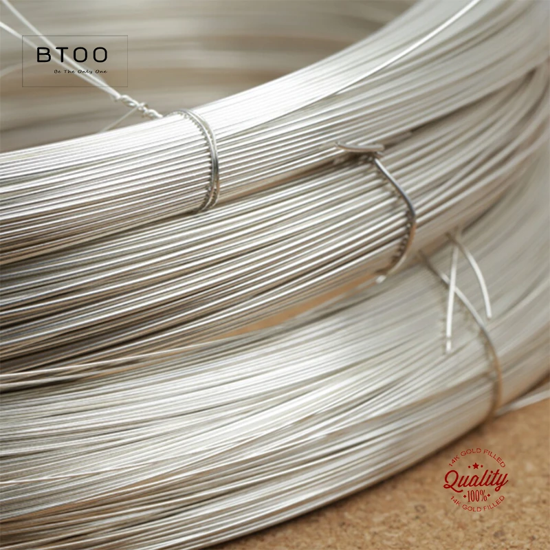 Real 925 Sterling Silver Wire One Meter 925 Silver Beading Wire Metel Thread Silver Wire for Jewelry Making DIY Jewelry Findings