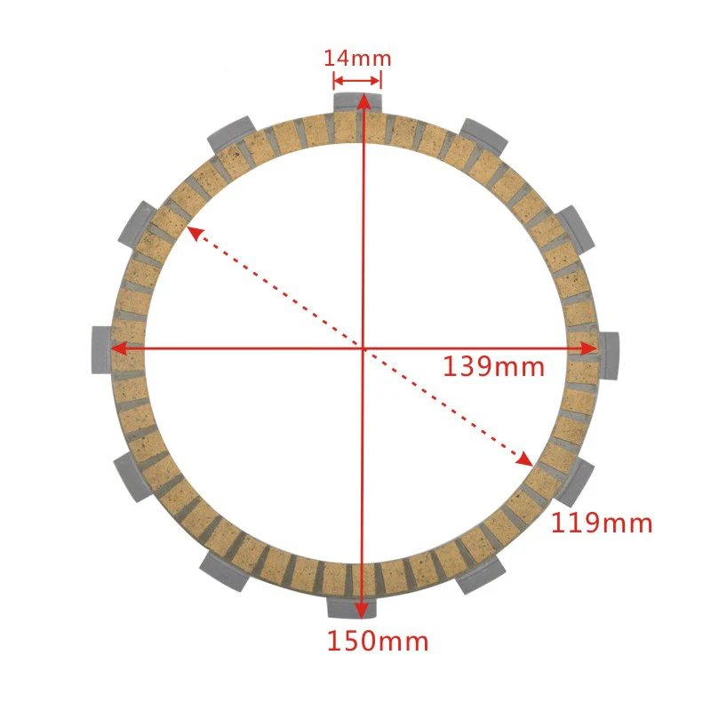 Motorbike Part Clutch Friction Plate Set For Montesa 315 R 315R 1997-2004 For Cagiva WRE 500 Canyon 3G W16 600 2G River 3G