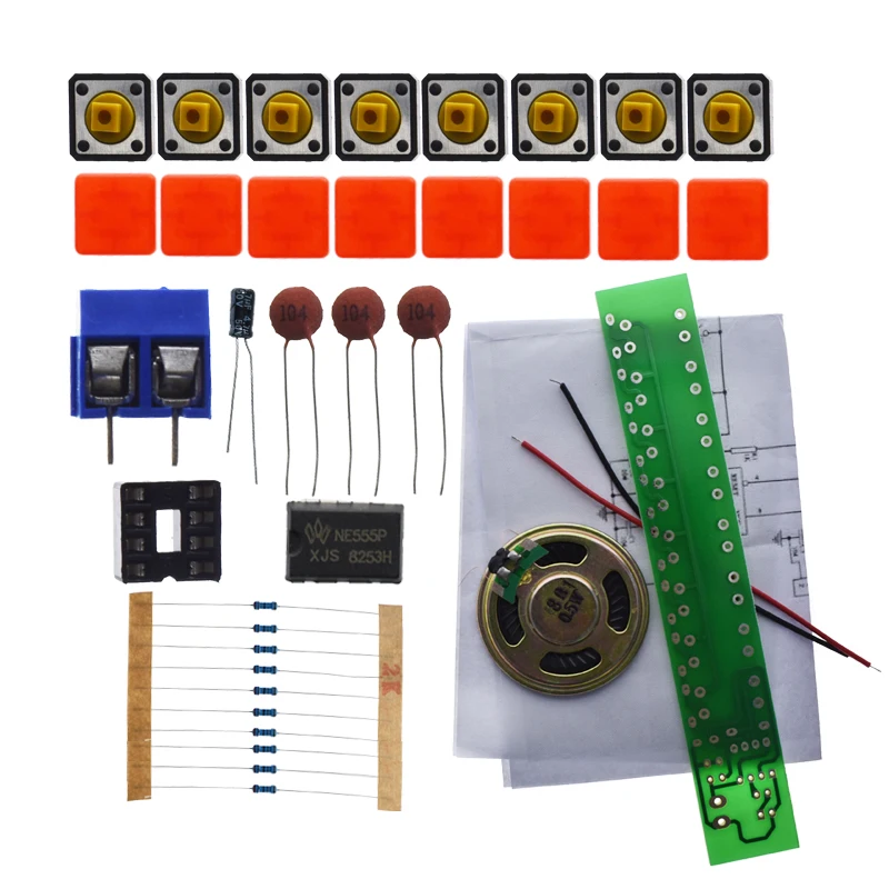 Kit de coordinateur électronique pour piano électrique, technologie d\'orgue, principes électroniques d\'apprentissage, laboratoire pour enfants,