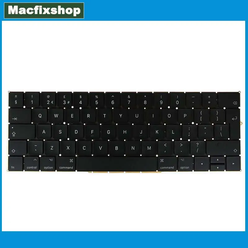 Клавиатуры для ноутбуков A1989 A1990 UK Keyboard для Macbook Pro Retina 13 15 дюймов UK A1990 1989 Замена клавиатуры 2018 года Big Enter