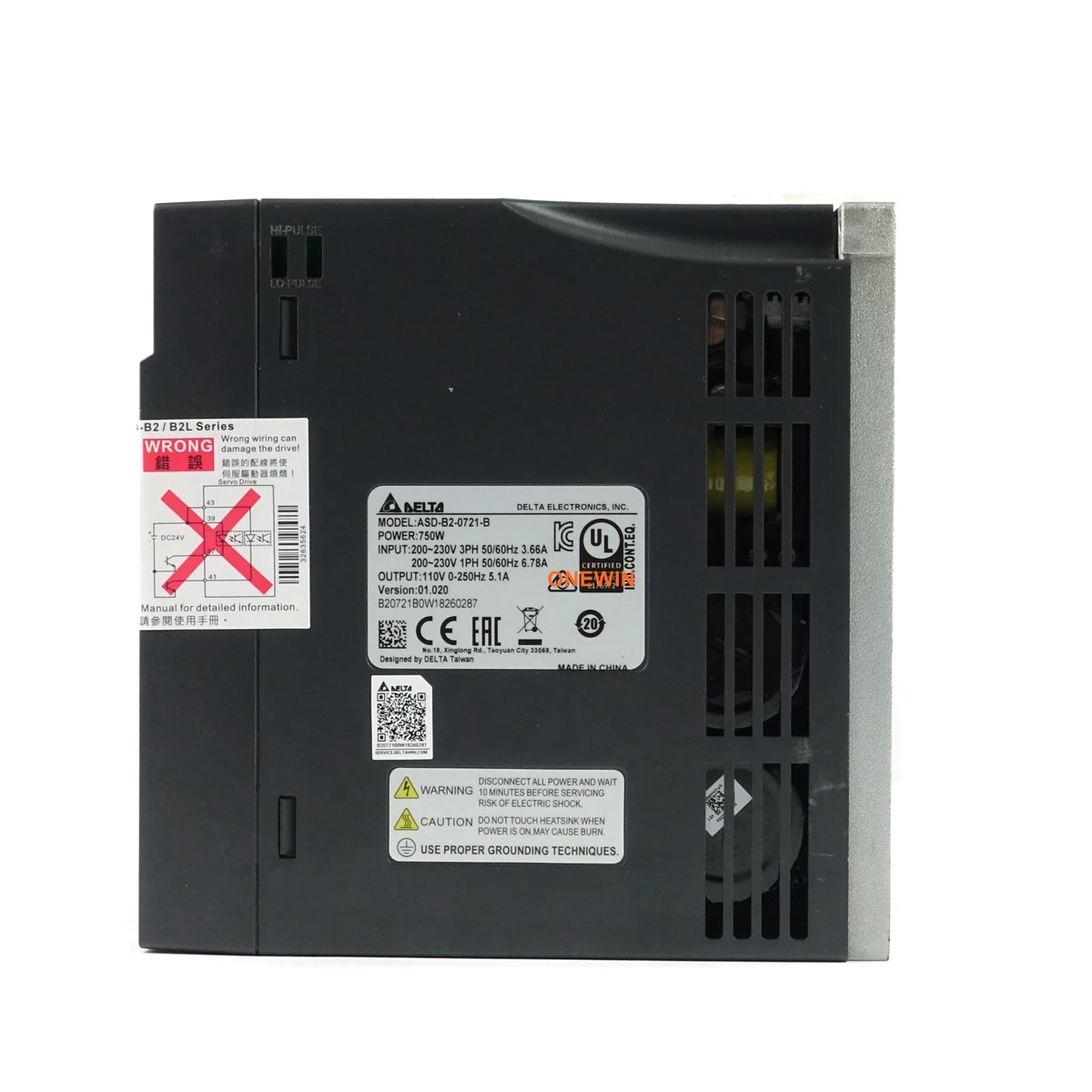 Imagem -03 - Jogo 2.39nm 750 Rpm 17bit 220 3000 do Servo Motor da C.a. de Delta Asd-b20721-b w Ecma-c20807rs v com Cabo de 3m