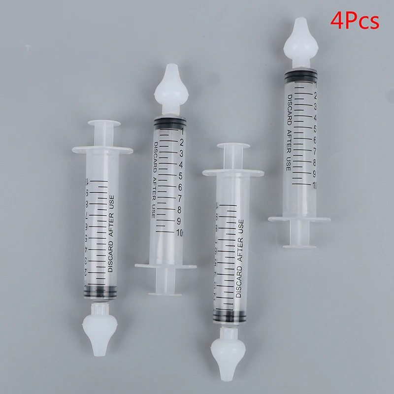 4pcs Professional Syringe Nasal Irrigator with Syringes for Baby Infant Safe Nasal Cleaner for Newborns Infants Nose Cleaner