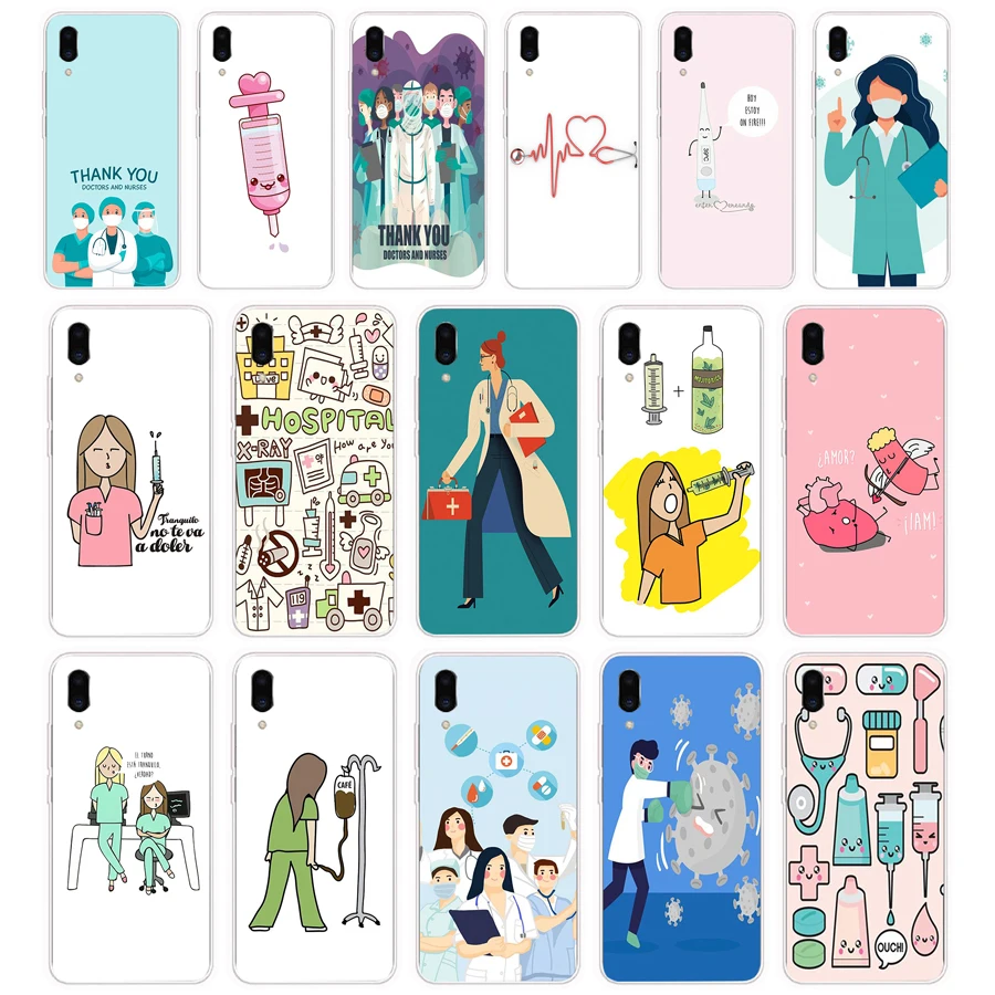 318FG  Cartoon Medicine Nurse Doctor Dentist gift Soft Silicone Tpu Cover phone Case for Meizu Pro 7 Plus X8 C9 Pro Note 9 case