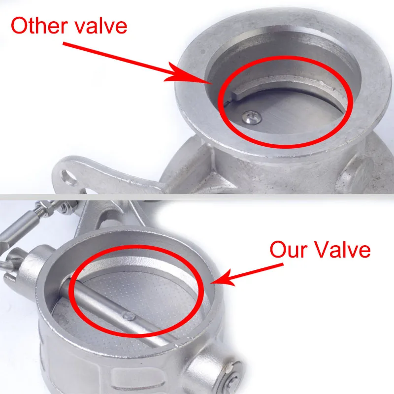 2&2.36&2.5&2.75&3.0inch Stainless steel Variable Exhaust Control Valve Set Vacuum Actuator