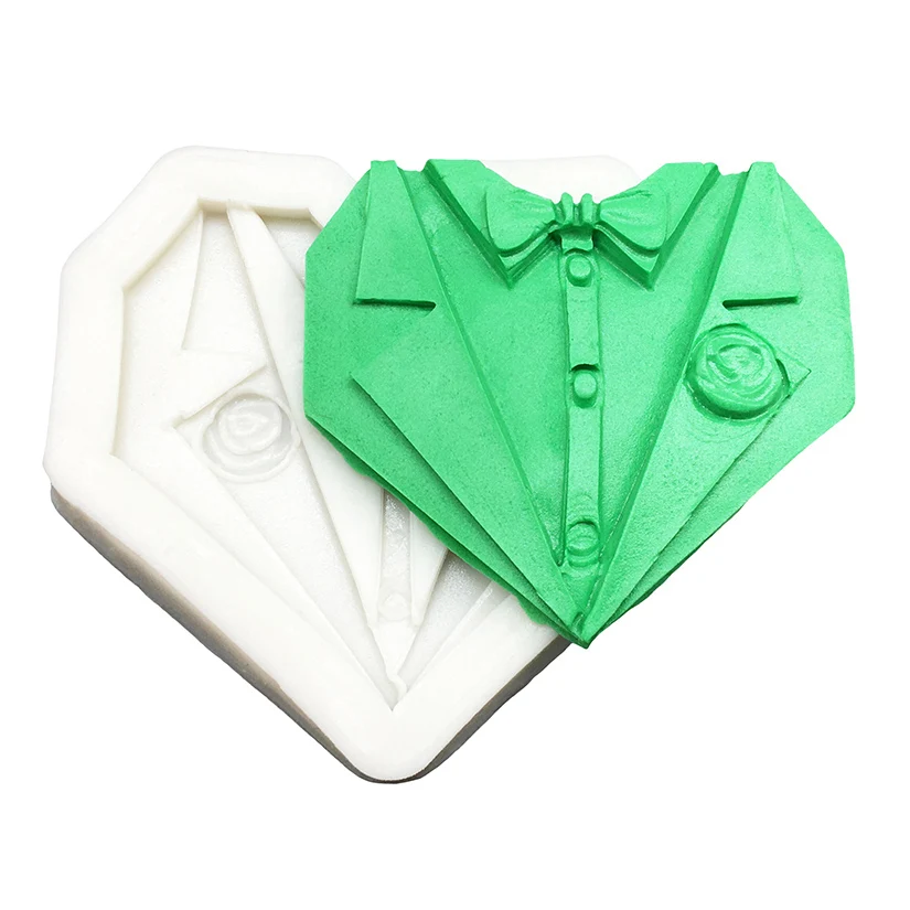 Tuxedo Silicone Sugarcraft Mold Fondant Cake Decorating Tools Candy Clay Cupcake Chocolate Baking Mold