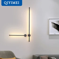 Modern Wall Lights For Living Room Bedroom Bedside LED Sconce Black Lamp Aisle Lighting Decoration Luminaria AC96V-260V Lamparas