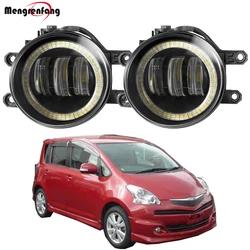 2 X Fog Light Assembly For Toyota Ractis MPV 2007 2008 2009 Car Front Bumper LED Angel Eye DRL Fog Daytime Running Lamp 30W 12V