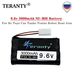 9.6v 3000mah akumulator NiMH na zabawki zdalnie sterowane zbiorniki samochodowe pociągi Robot zdalnie sterowana łódka Rc pistolet Ni-MH AA upgrade 2400mah 9.6v akumulator