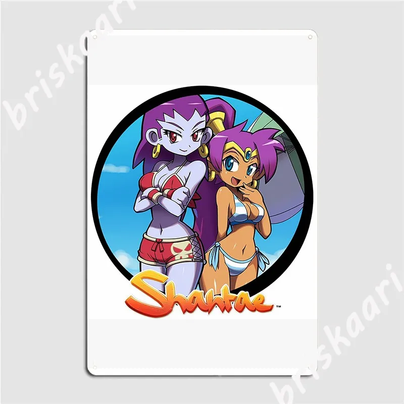 Shantae Poster Metal Plaque Cinema Living Room Home Personalized Garage Decoration Tin Sign Posters