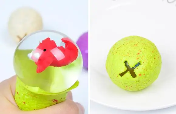 New Anti Stress Dinosaur Egg Novelty Fun Splat Grape Venting Balls Squeeze Stresses Reliever Toy Funny Gadgets kids toys