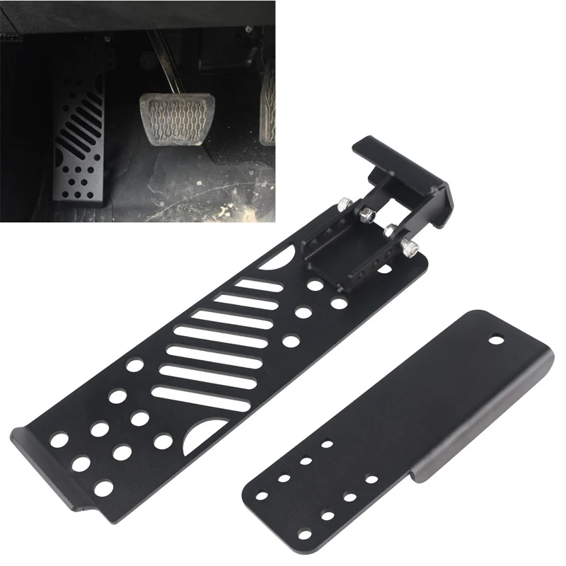 Left Driver Foot Rest Pedal Aluminum Alloy Adjustable Side Dead Pedal for Jeep Wrangler JL & Unlimited JL 2018 2019