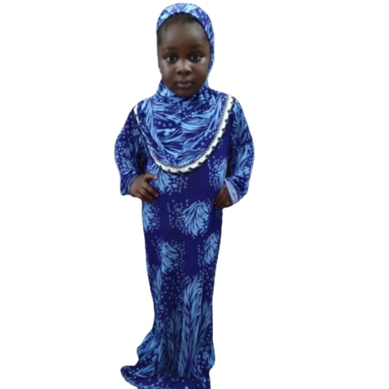 Kids Abaya Dubai Muslimische Kleider Girls Ramadan Dress for Namaz Islam Femme Child Moroccan Caftan Turkish Vestido Arabe Hijab