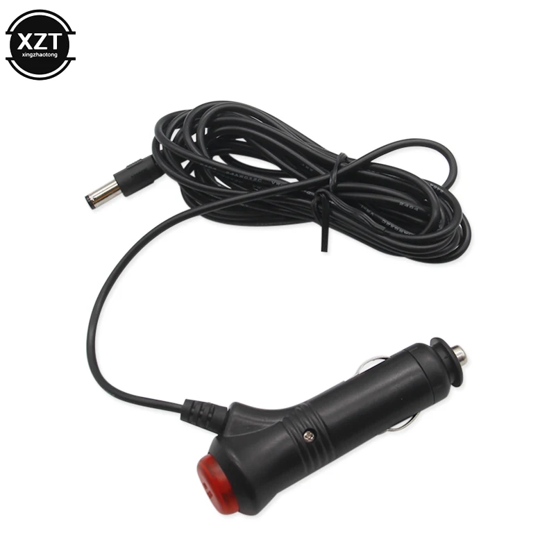 12V 24V Car Cigarette Lighter DC 2.1 x 5.5 mm Plug Charger Power Cable Universal For Car GPS Monitor Camera 3M Adapter Cord Lead