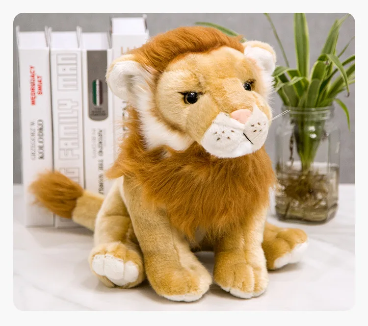 Peluche du lion en forme de dessin animé, jouet mignon de haute qualité, idéal comme cadeau, 1 pièce