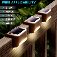 Waterproof Solar Panel LED Light, Outdoor Garden Lights, Wall Lamp, Suitable for Road, Courtyard, Terrace, Stair Steps, New