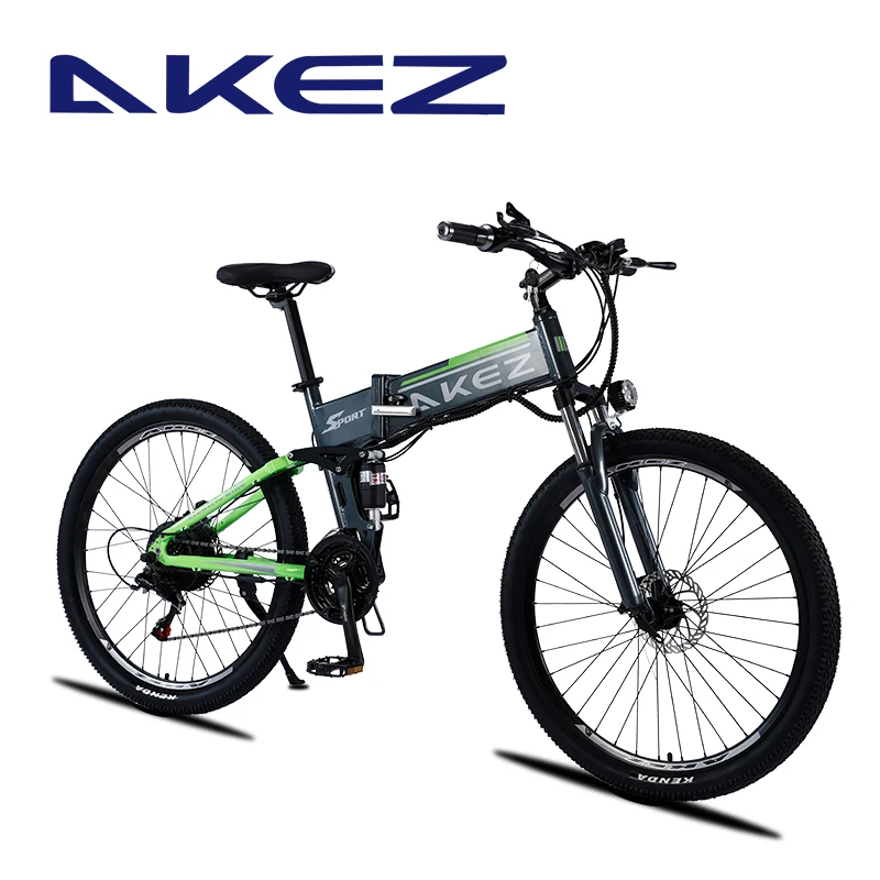 27.5 inch folding electric bike 48V500W lithium battery electric bike 27 speed folding mountain bike high power motorcycle