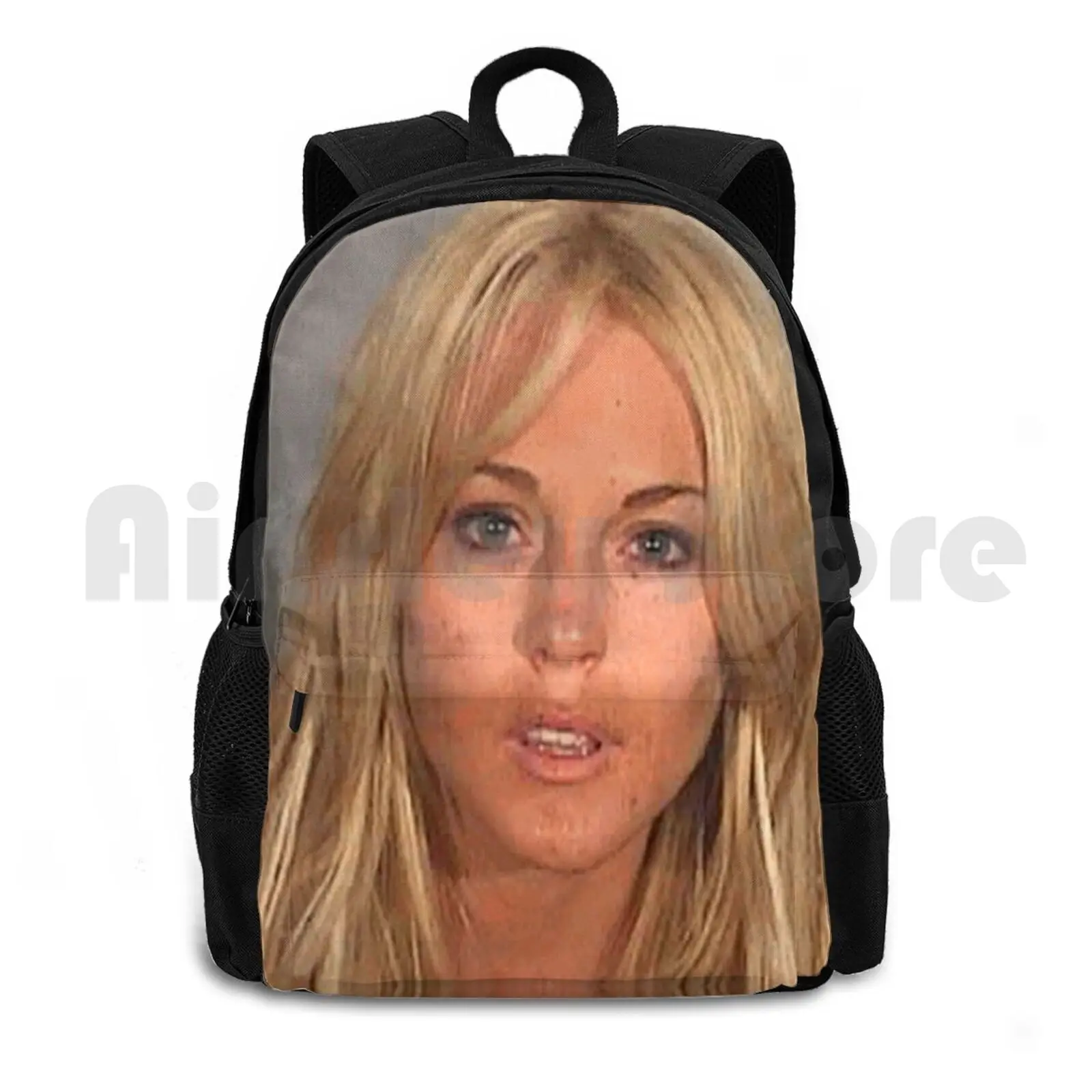 Lindsay Lohan Mugshot Outdoor Hiking Backpack Riding Climbing Sports Bag Lindsay Lohan Lohan Celebrity Mugshot Mugshots True