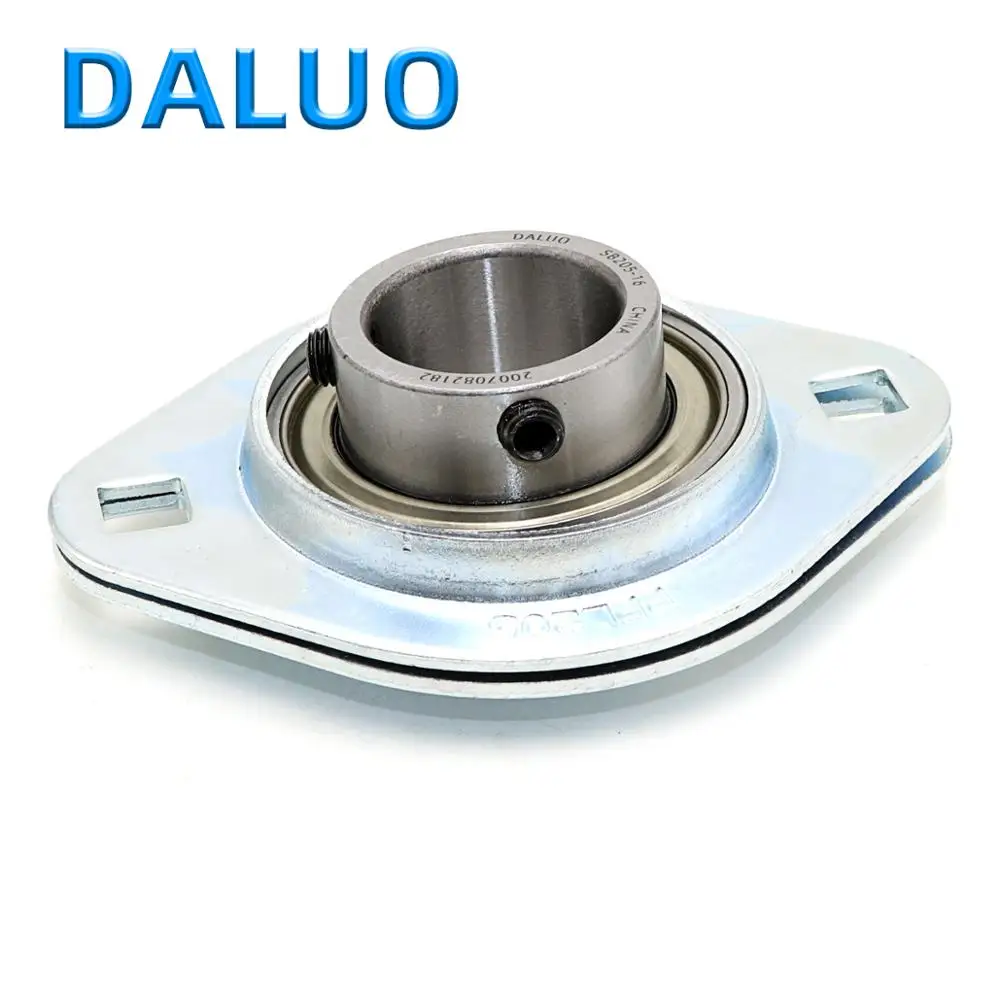 

DALUO SBPFL205-16 SB205-16 PFL205 25.4mm 1" Bore Light duty Set screw 2-Bolt flange housing Stamped Steel Housed Units