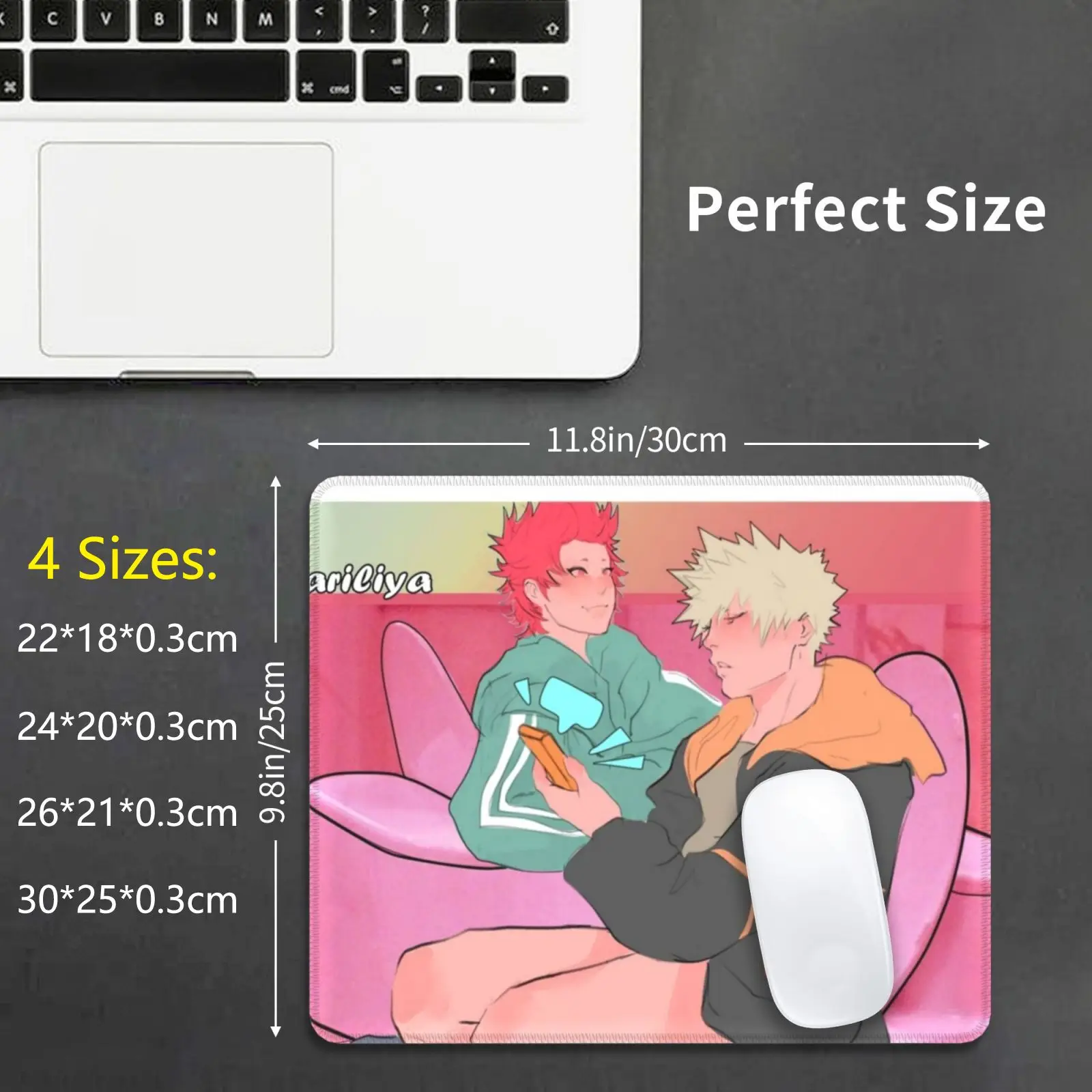 Multishitting-Kiribaku Mouse Pad DIY Print Cushion Kiribaku Bakushina Bakugou Bnha Bakugou Katsuki Bakugo