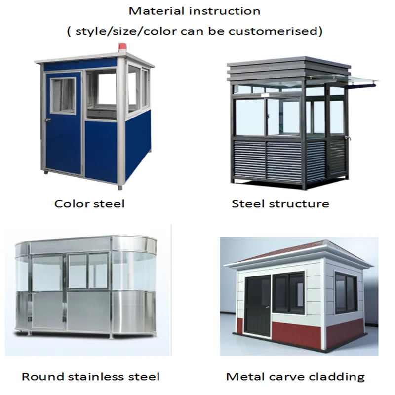 Cheap Portable Security Outdoor Use Tiny Small Houses Sentry Guard Box Room Mini Land Tinyhouse