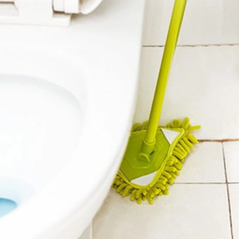 متعددة الأغراض الثلاثي رؤوس الممسحة فرشاة صغيرة رئيس استبدال تدوير قابل للتعديل جدار المنزل سقف الطابق تنظيف دروبشيب