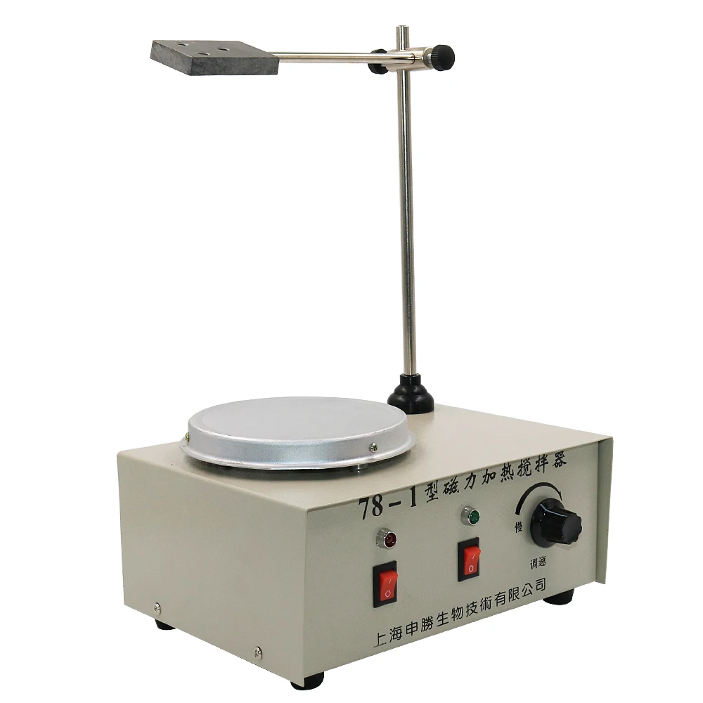 Lab Heating Dual Control Mixer  Plate Magnetic Stirrer No Noise/Vibration Fuses Protection