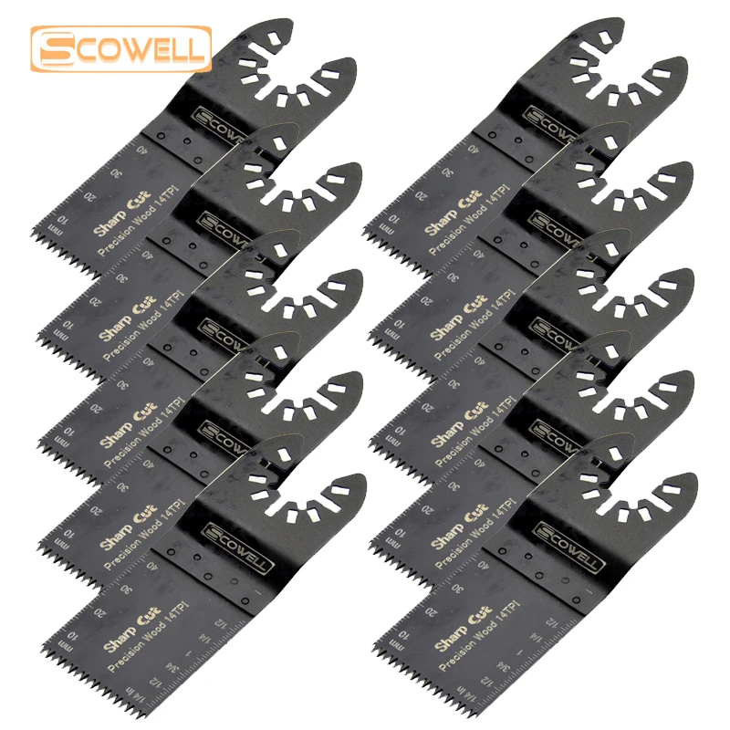 34mm SK5 Quick Change Plunge Multi Tool Saw Blades Renovation Oscillating Saw Blades for Fast and Clean Wood Cutting DIY Tools