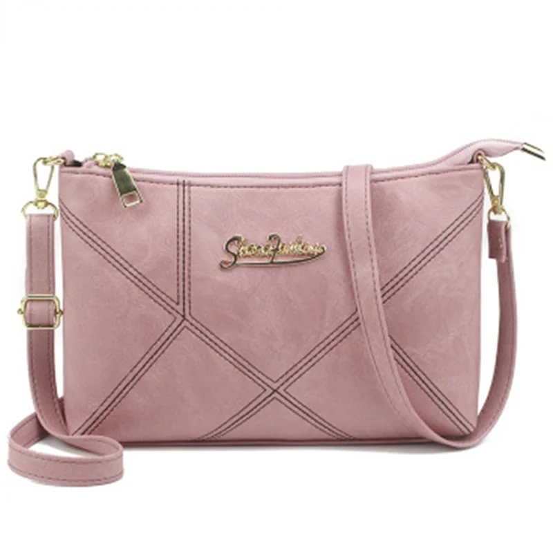 

Women Handbags Female Shoulder Crossbody Bags Ladies Artificial Leather Small Stripe Messenger Envelope Bags