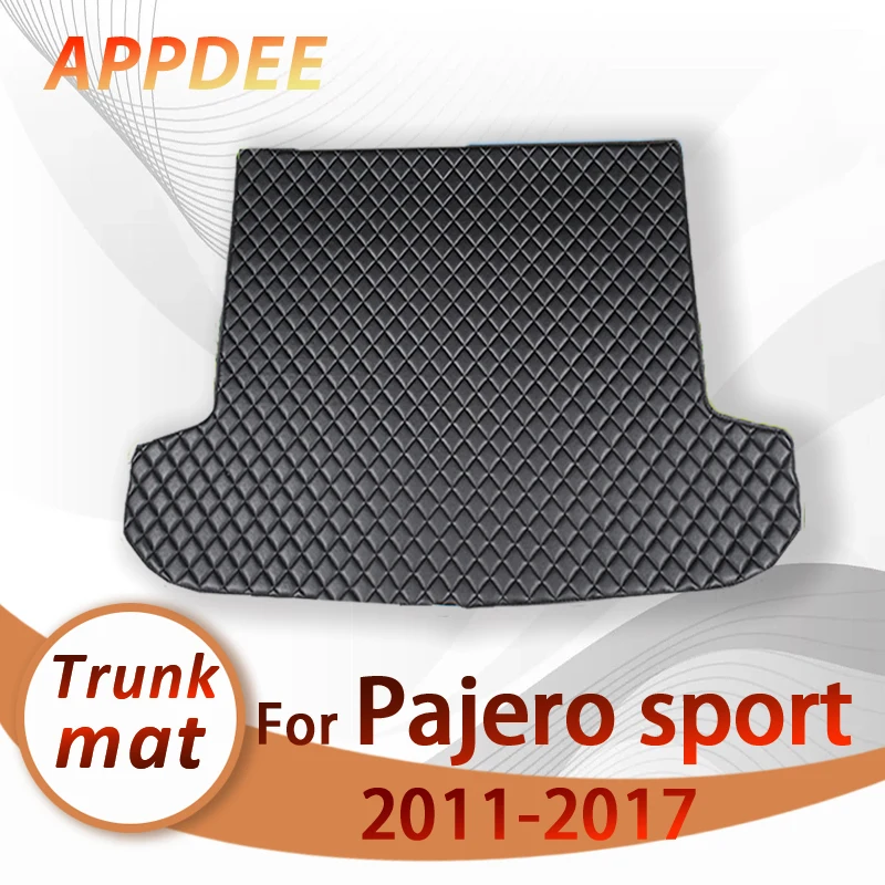 Car trunk mat for Mitsubishi pajero sport 2011 2012 2013 2014 2015 2016 2017 cargo liner carpet interior accessories cover