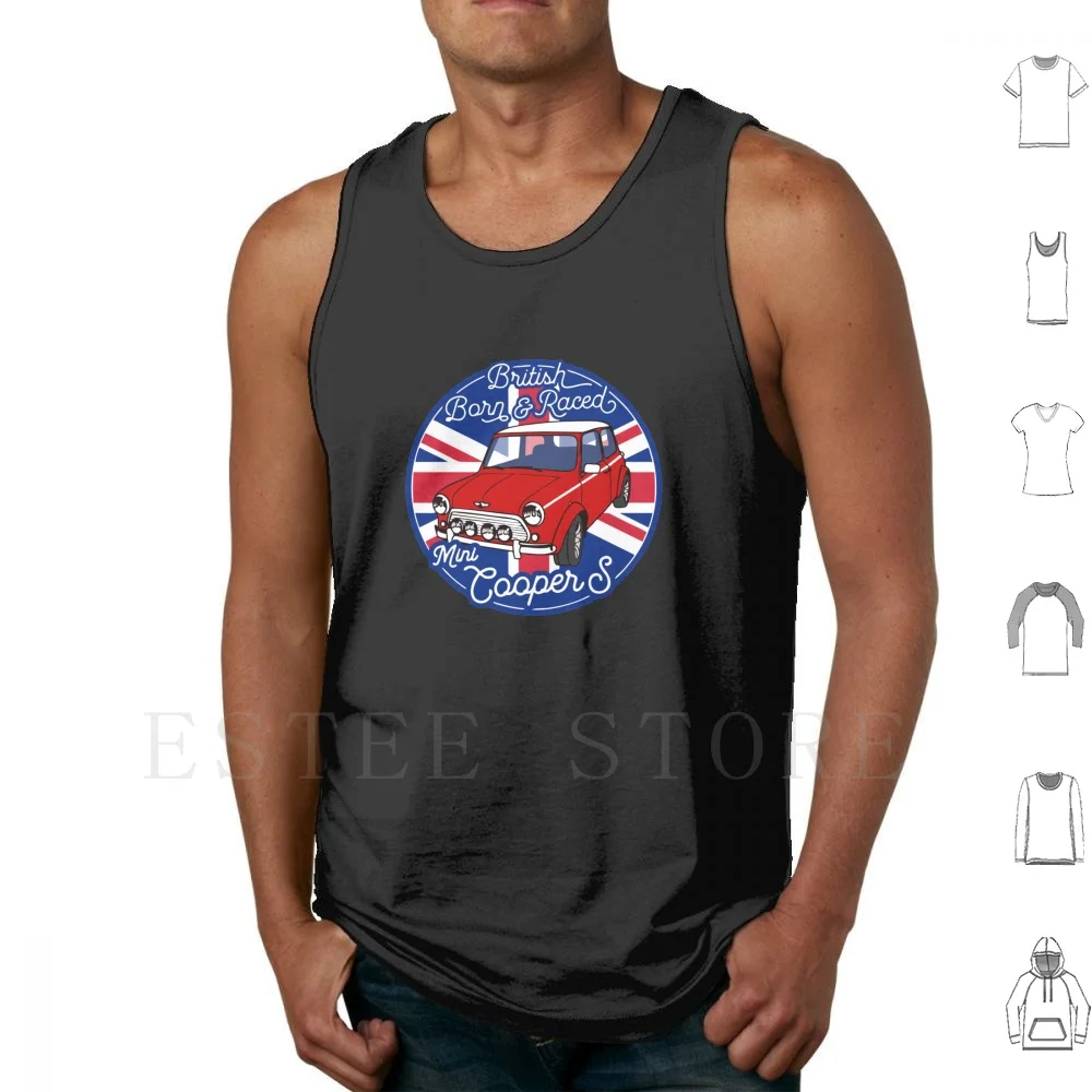 Best Car British Mini Born Raced Tank Tops Chaleco sin mangas Cooper Coopers