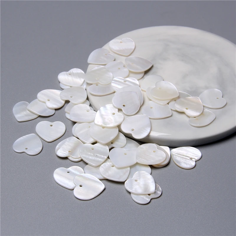 12-20 mm Natural White Shell Charm Irregular Shape Mother Of Pearls Pendant Smooth Beads For DIY Making Jewelry Women Necklace