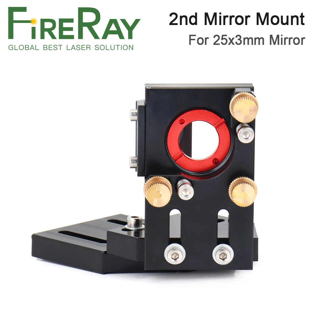 FireRay CO2 Laser Mount Casting Mirror, 25mm Laser Head, Second Mirror Mount, Integrative Mount for Laser Engraving Machine