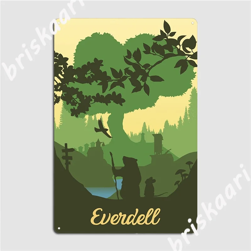 Everdell Board Game Gaming Art Metal Sign Wall Decor Pub Garage Printing Cinema Garage Tin Sign Poster