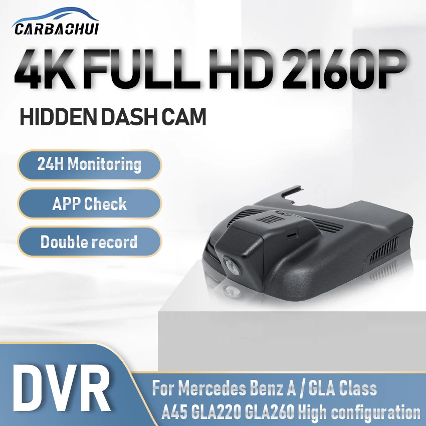 

Автомобильный видеорегистратор 4K DVR, видеорегистратор для Mercedes Benz GLA x156 w117 A Class w176 w177 A45 AMG GLA220 GLA260 220 250 220d