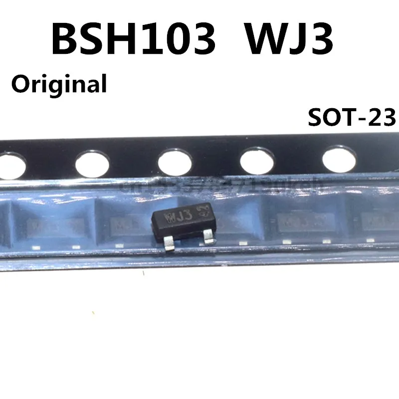 Piezas MOSFET Original, 50 N-CH/BSH103 WJ3 SOT-23, 30V, 0.85A