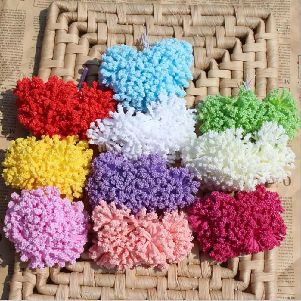 10 colors assort decorating Foam Artificial Flower stamens