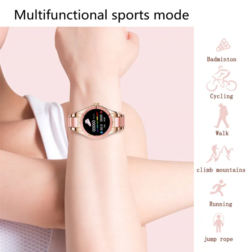 Ladies Fashion Smart Watch Z73 Bluetooth Call Sports Bracelet Heart Rate Blood Oxygen Menstrual Reminder Women Fitness Wristband