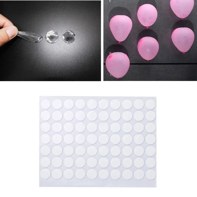 70Pcs Đa Năng Vòng Miếng Dán Dẻo Silicone 2 Mặt Dính Chắc Chấm Bi Tự Dính Chấm Bi Dán Thủ Công DIY 20Mm