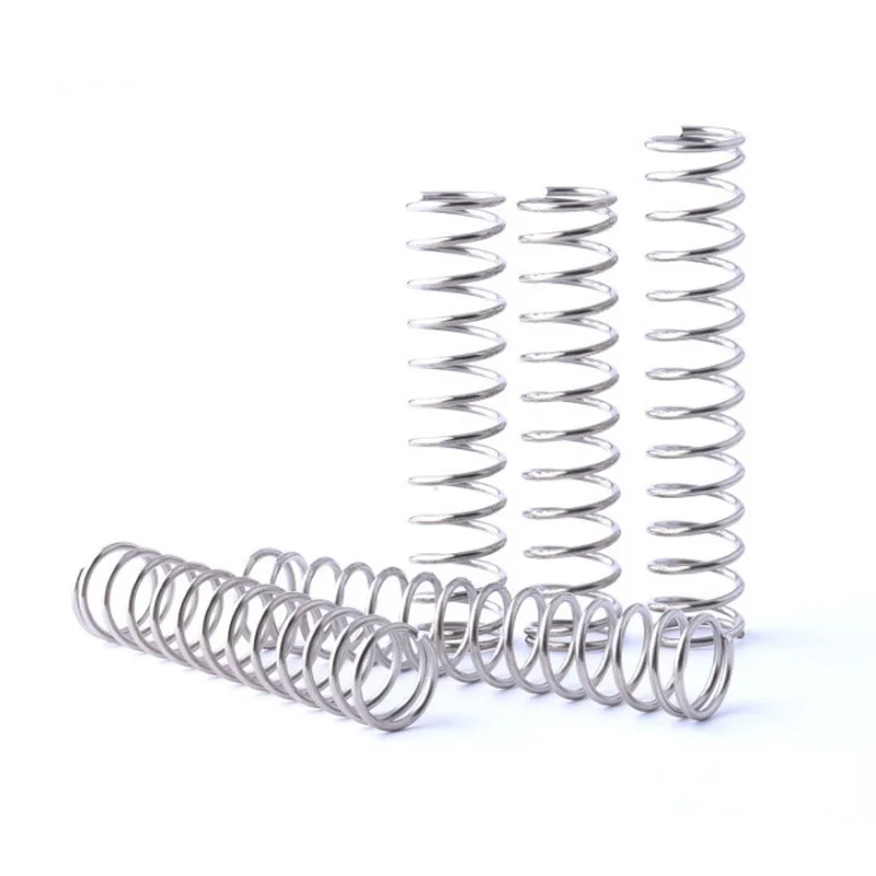 10Pcs 0.2mm 0.3mm Wire Diameter  304 Stainless Steel Compressed Spring Pressure Springs Compression Spring L15-50mm