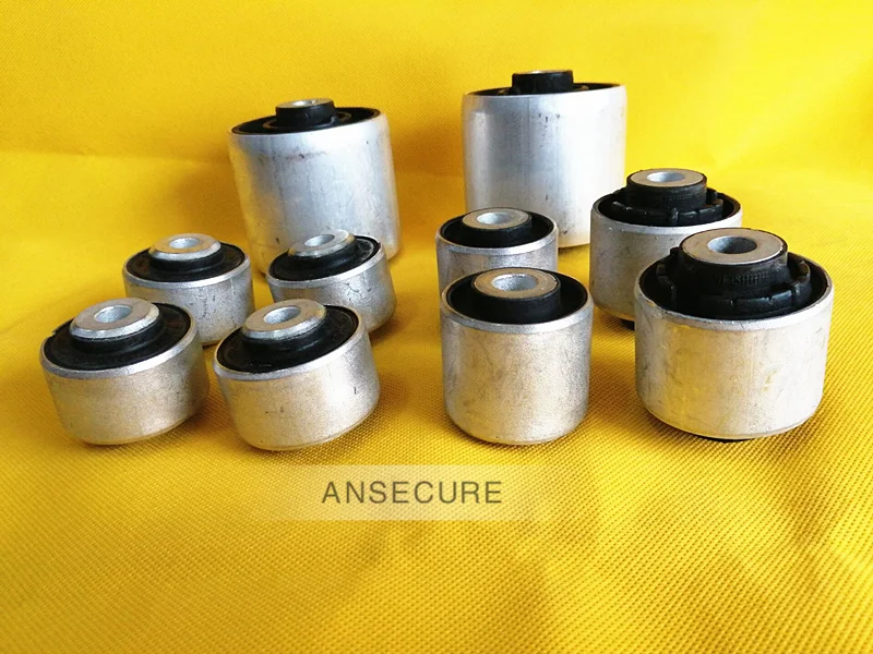 10 Pcs Front Axle Control Arm Bush Rubber Bushing For Audi A6 S6 C7 2012-2018 4H0407515 4G0407183 8K0407182B 4E0407181B